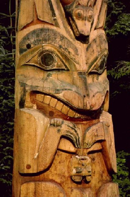 Tlingit Totem, Totem Park, Sitka, Alaska